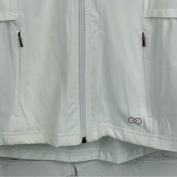 Calia by Carrie Underwood Zip Up Hooded Sleeveless Vest/Jacket White Small - Picture 4 of 7